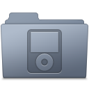 iPod Folder Graphite Icon